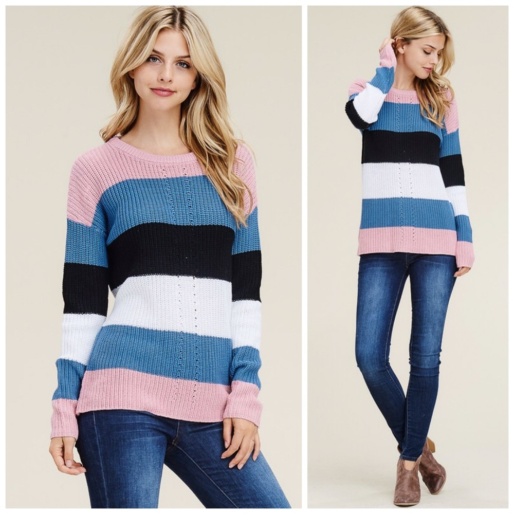 🛍LAST 1! SALE!! Soft Color Block Sweater! - Picture 3 of 6